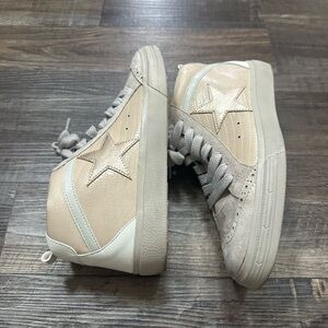 ShuShop Beige and Cream Women's Sneakers